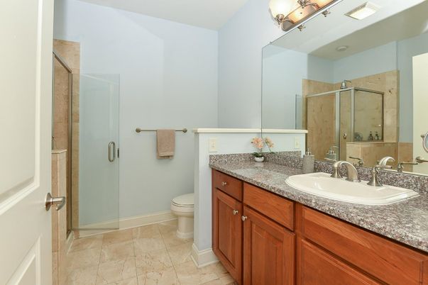 Bathroom, Dual Sink Vanities, Glass Shower, Interior