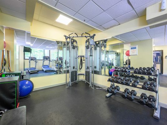 Fitness Equipment, Interior, Recessed Lighting
