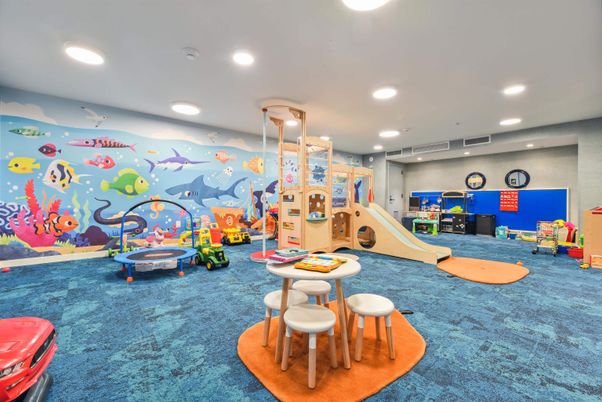 Interior, Playground, Recessed Lighting