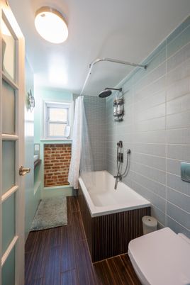 Bathroom, Interior, Wood Texture Flooring