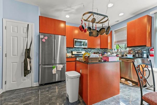 Interior, Kitchen, Pendant Lights, Recessed Lighting, Stainless Steel Appliances