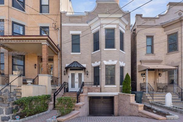 Attached, Exterior, Facade, Brick Facade, Rowhouse