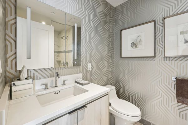 Bathroom, Interior, Recessed Lighting