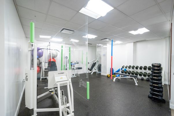 Fitness Equipment, Interior, Recessed Lighting