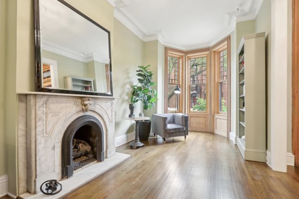 Fireplace, Interior, Wood Texture Flooring