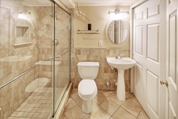 Bathroom, Glass Shower, Interior