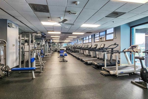 Fitness Equipment, Gym, Interior, Recessed Lighting
