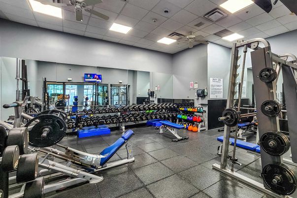 Fitness Equipment, Interior, Recessed Lighting