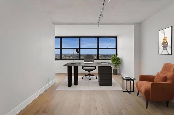 Home Office, Interior, Wood Texture Flooring