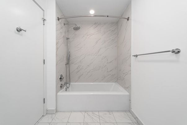 Bathroom, Interior, Marble, Marble Walls, Recessed Lighting