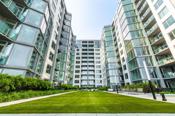 Exterior, Facade, Condo Building