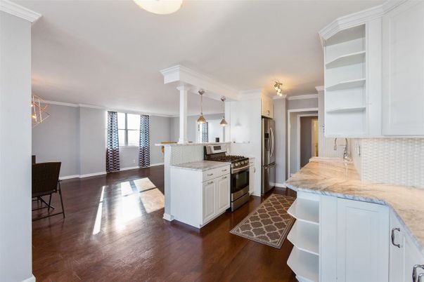 Interior, Kitchen, Pendant Lights, Stainless Steel Appliances, Wood Texture Flooring