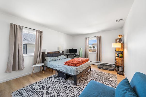 Bedroom, Interior, Wood Texture Flooring