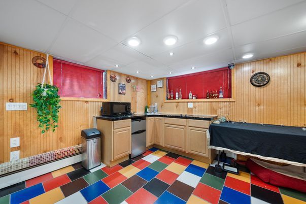 Game Room, Interior, Recessed Lighting, Wooden Walls