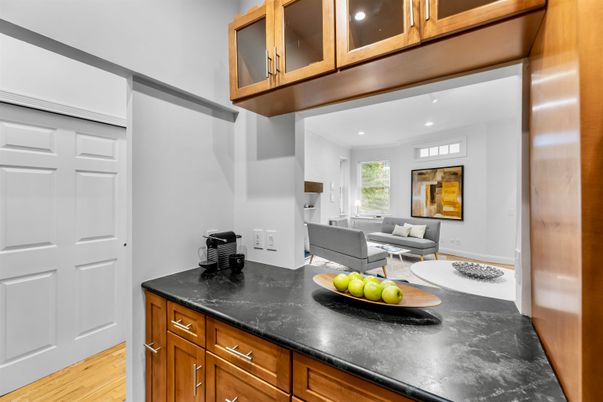 Interior, Kitchen, Living room, Recessed Lighting, Wood Texture Flooring