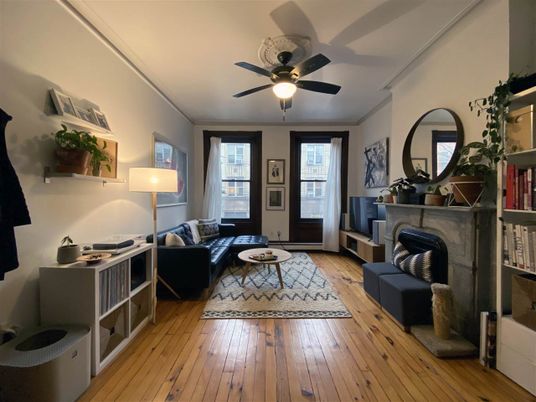 Fireplace, Interior, Living room, Wood Texture Flooring