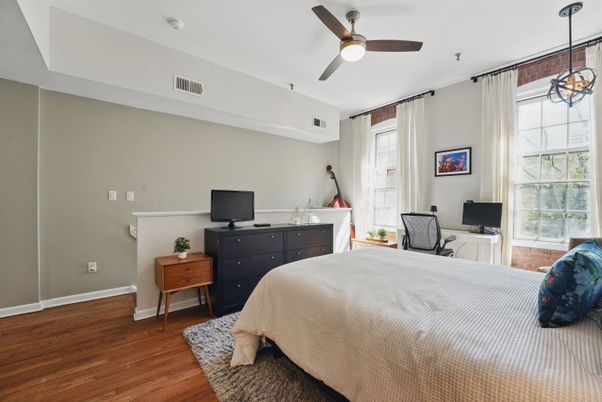 Bedroom, Home Office, Interior, Wood Texture Flooring