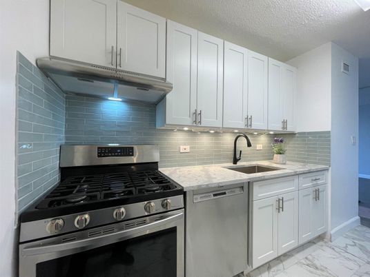 Interior, Kitchen, Marble, Stainless Steel Appliances