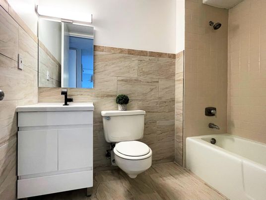 Bathroom, Interior, Wood Texture Flooring