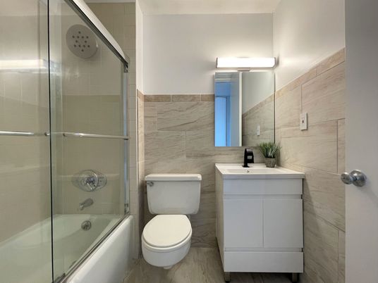 Bathroom, Glass Shower, Interior, Marble Walls