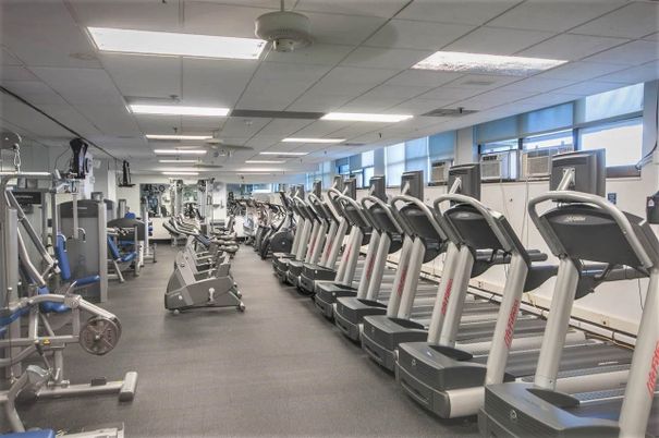Fitness Equipment, Gym, Interior, Recessed Lighting