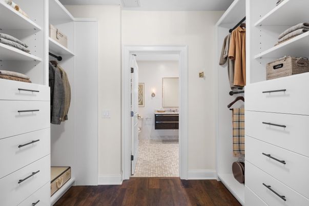 Interior, Walk-in Closets, Wood Texture Flooring