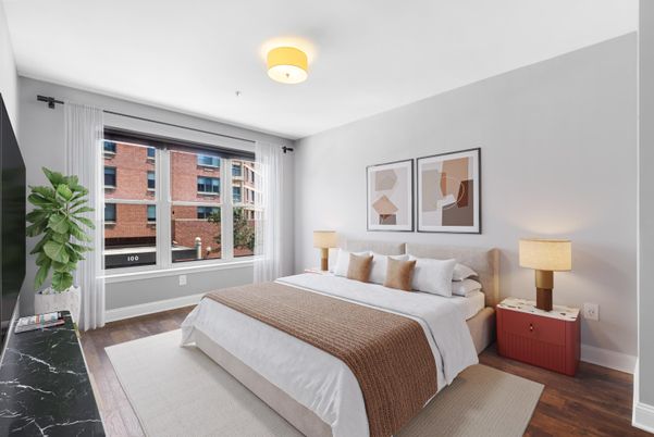 Bedroom, Interior, Wood Texture Flooring