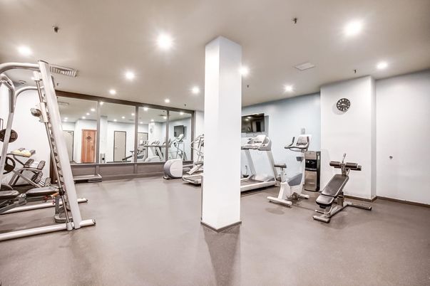 Fitness Equipment, Gym, Interior, Recessed Lighting