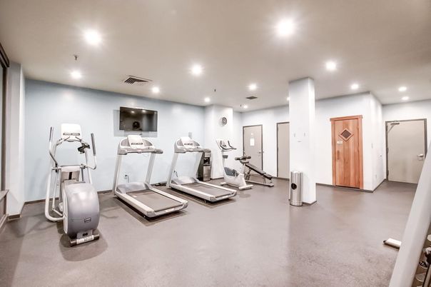Fitness Equipment, Gym, Interior, Recessed Lighting