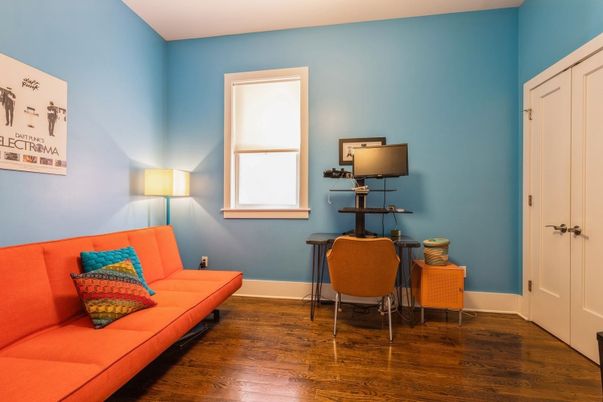 Home Office, Interior, Wood Texture Flooring
