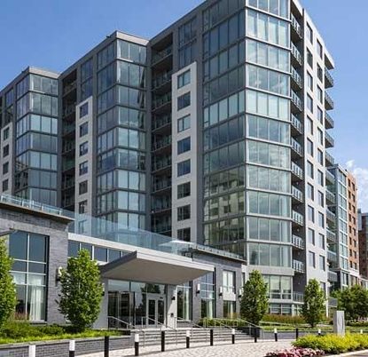 Exterior, Facade, Condo Building