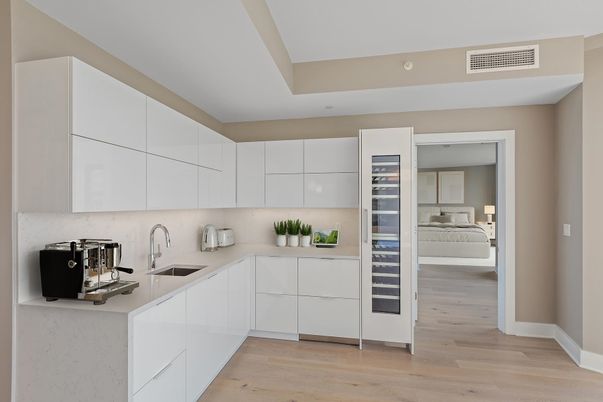 Interior, Kitchen, Wood Texture Flooring
