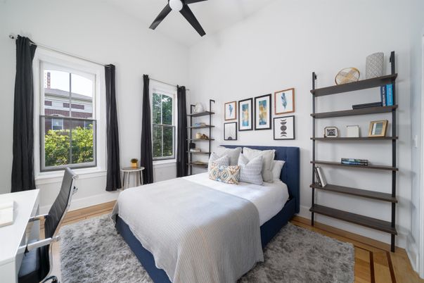 Bedroom, Interior, Wood Texture Flooring