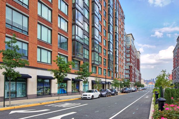 Exterior, Facade, Brick Facade, Condo Building