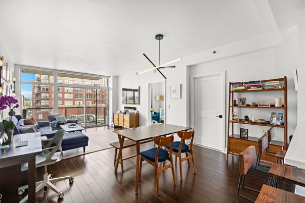 Home Office, Interior, Pendant Lights, Wood Texture Flooring