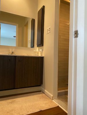 Bathroom, Interior, Wood Texture Flooring