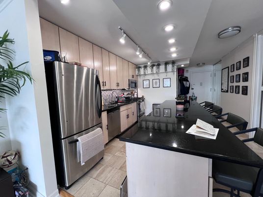 Dining room, Interior, Kitchen, Recessed Lighting, Stainless Steel Appliances