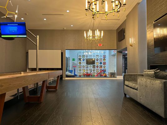 Billiard Table, Game Room, Interior, Pendant Lights, Recessed Lighting, Wood Texture Flooring