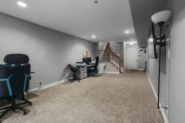 Home Office, Interior, Recessed Lighting