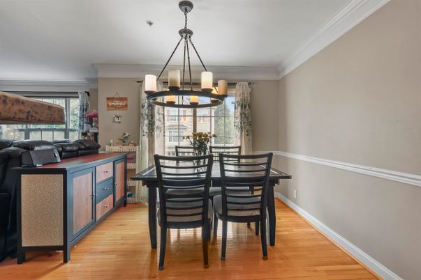 Chandelier, Dining room, Interior, Pendant Lights, Wood Texture Flooring