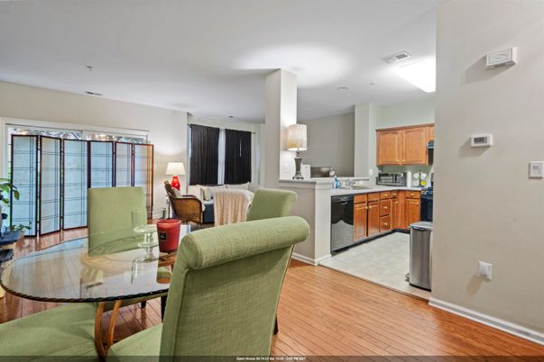 Dining room, Interior, Kitchen, Living room, Pendant Lights, Recessed Lighting, Wood Texture Flooring