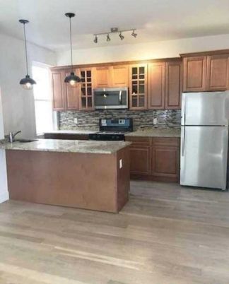 Interior, Kitchen, Pendant Lights, Wood Texture Flooring