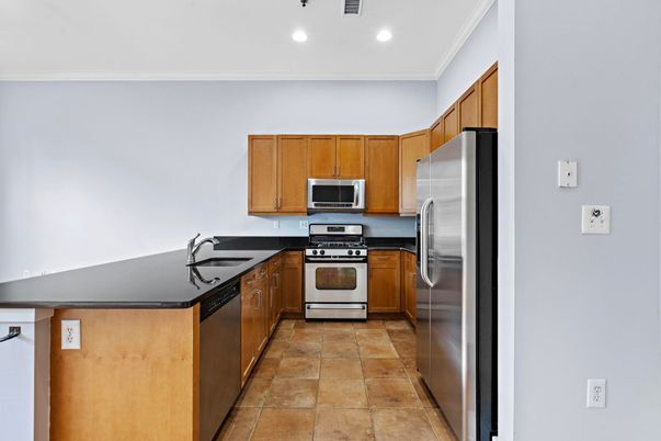 Interior, Kitchen, Recessed Lighting, Stainless Steel Appliances