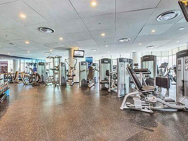 Fitness Equipment, Gym, Interior, Recessed Lighting