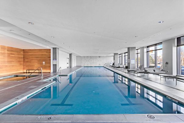 Interior, Marble Walls, Pool, Recessed Lighting, Wooden Walls