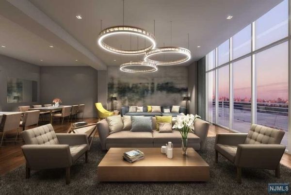 Dining room, Interior, Living room, Pendant Lights, Recessed Lighting, Water, Wood Texture Flooring