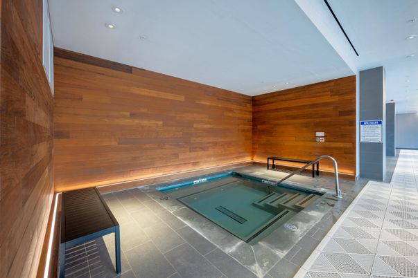 Interior, Pool, Recessed Lighting, Wooden Walls