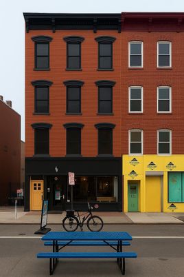 Exterior, Facade, Rowhouse