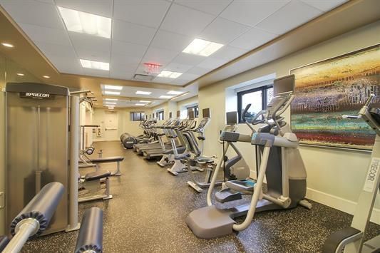 Fitness Equipment, Gym, Interior, Recessed Lighting