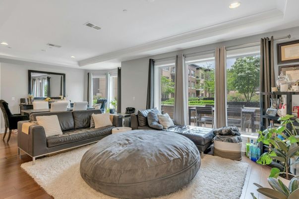 Bedroom, Dining room, Interior, Recessed Lighting, Wood Texture Flooring